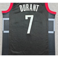 new man Houston Rockets 7 Kevin Durant embroidery basketball jerseys jersey black