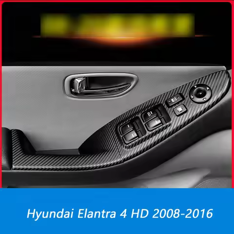 For Hyundai Elantra 4 HD 2008-16 Self Adhesive Car Stickers Carbon Fiber Vinyl Car stickers and Deca