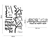 Rd027 Kaligrafi Islam Assalamualaikum Islamic 60X90 Calligraphy Stiker