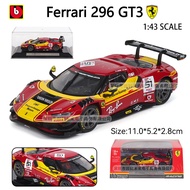 Bburago 1:43 Ferrari 296 GT3 No.51  Ferrari 499P No.51  Ferrari 499P No.83 LMH alloy car model toy s