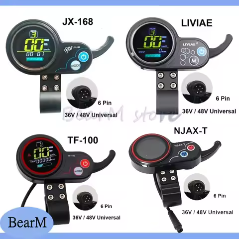 Jh-01 LCD Panel Electric Scooter Power Switch Motorcycle Motor Master Control Acceleration Dial for 