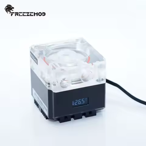 FREEZEMOD mute pump PWM intelligent flow 800L/H VA LCD temperature sense RGB light, for Cooling syst