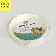 PUTIH 50 PCS WHITE ROUND PAPER AIRFRYER BASE ANTI-STICK ANTI-OIL FOOD GRADE AIR FRYER OVEN MICROWAVE