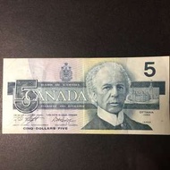 加拿大$5舊版紙幣