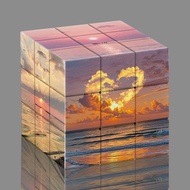 Sunset Creative 3x3 Magic Cube Puzzle Toy Student Stress Relief Pattern High-Value Gift Educational 