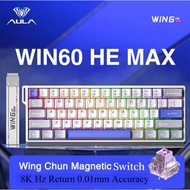 ***READY STOCK*** AULA WIN60/68 HE Magnetic Gaming Keyboard RGB Machenical Keyboard