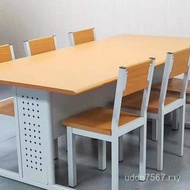 Table 4 People Steel Table Chair Long Reading Calligraphy 6 People K1OD