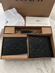 Coach Men Wallet short Wallet gift set instock 612