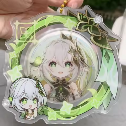 Hot Hoyoverse Xianyun Nahida 58mm 75mm Badge Storage Pvc Badge Display Card Clear Protector Cases Im