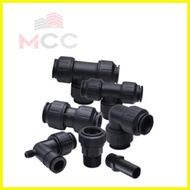❡ ۞ ◎ Black Fitting PVC pipe for waterline MALE ADAPTER, COUPLING, ELBOW, TEE 1/2 and 3/4