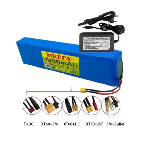 Batterie Pour Moto Et Scooter, 10S3P, 36V, 100000mAh, 18650, Ion Eddie, 1000W, Haute Puissance Et Ca