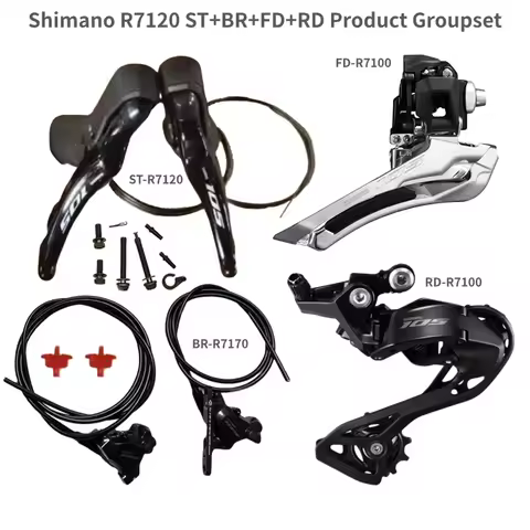 Shimano R7120 Groupset 105 R7120 Hydraulic Disc Brake Derailleurs ROAD Bicycle R7120 R7170 ST+BR+FD+