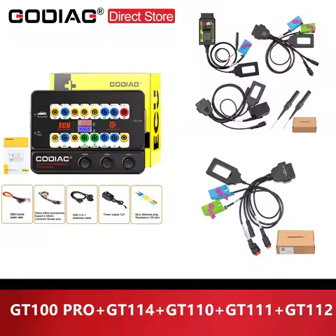 Godiag GT100+ GT100 Pro Plus Full Set GT110 GT111 GT112 and GT114 Test Platform Cable