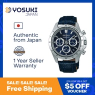SEIKO SBTR019 SELECTION SPIRIT Chronograph Tachymeter Date Navy Blue Leather  Wrist Watch For Men from YOSUKI JAPAN BESTSELLER PICKSEIKO / SBTR019 (  SBTR019  S SBTR SBTR0   )