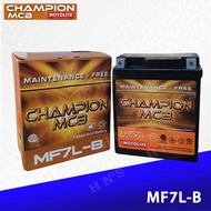 CHAMPION Motorcycle Battery MF7L-B for Honda TMX150 Supremo / PCX / Vespa ( Maintenance Free )