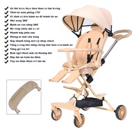 Mmflight Kereta Dorong Bayi Stroller Baby 2 Arah Lipat Traveling Cabin Size