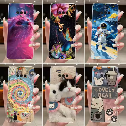 Casing For OnePlus 7T Case HD1900 HD1901 HD1903 HD1905 HD1907 Aesthetic Cute Cat Cartoon Fashion Sof