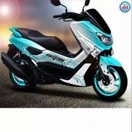 decal nmax old sticker nmax gradasi biru putih otoprint