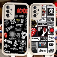 H75 ACDC White Casing for Samsung A04s A36 A14 A05S A56 A35 A34 A24 S25 Ultra A15 A54 A55 A25 A16 5G