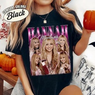 Vintage Hannah Montana T-Shirt Baju Hannah Montana Homage Tshirt Cotton Short Sleeve Lelaki & Wanita