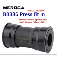 Meroca BB386 EVO Pressfit Bottom Bracket 386 24mm Sealed Bearing