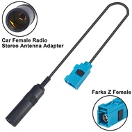 Fakra Z Female to DIN Jack Car Truck Player Stereo Antenna Adapter GPS Antenna Extension Coax RG174 15cm for AM/FM Radio