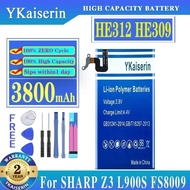 Reliable Power Supply 3550mAh For Sharp Z3 L900S FS8009 Mobile Phone Battery HE312 HE309 Reliable Re