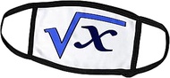 3dRose Face Mask Medium, Image of Square Root Math