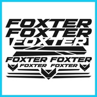 ◊☜ ✈ § foxter bike design vinyl cutout stickers