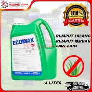 (ORIGINAL) ECOMAX Herbicide Racun Rumput Glyphosate 41.0% 4Liter