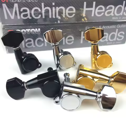 Original GOTOH SG381-07 Electric Guitar Machine Heads Tuners ( Chrome Black Gold Silver ) Tuning Peg