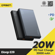 [แพ็คพร้อมส่ง1วัน] Eloop E29 Black แบตสำรองชาร์จเร็ว 30000mAh QC 3.0 PD 20W Fast Quick Charger Power