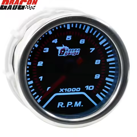 52mm Stepper Motor Auto Car Modification 1 to 8 Cylinder Tachometer Gauge Gasoline Engine10000 RPM M