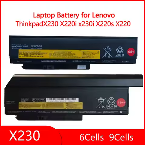 New Laptop Battery X230 for Lenovo Thinkpad X220I X220 X230I 0A36307 42T4940 0A36281 45N1022 45N1023