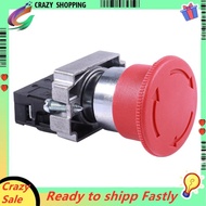 22mm NC Red Mushroom Emergency Stop Push Button Switch 600V 10A ZB2-BE102C XB2-BS542X1