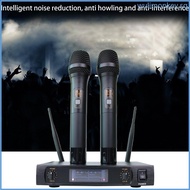 WU Wireless Microphone System Cordless Microphone Set Strong Anti-interference