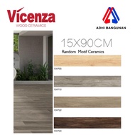 Granit Tile Lantai Tangga / Kering Matt Motif Kayu - VICENZA 15x90 cm