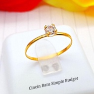 916. Gold Grain Tunang Ring