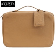 Pelle Morbida 皮革電腦包、文件包、商務包、公事包、男士、ブラウン[二手]