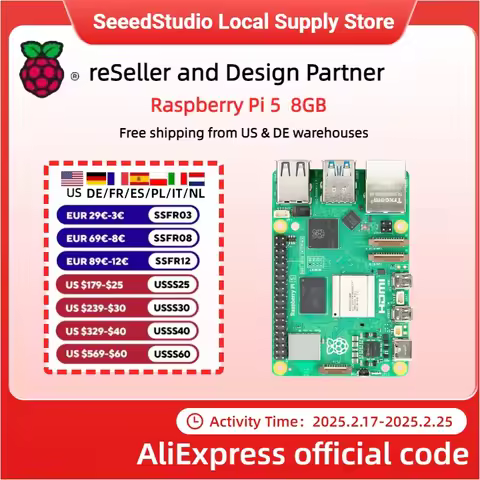 Raspberry Pi5 8GB Laptop, Raspberry pi 5 MIni PC Computer,2.4GHz 64-bit Quad-core Arm Cortex-A76, Bl