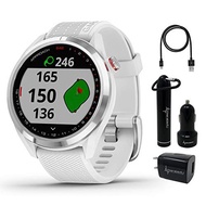 Garmin Approach S42 Premium GPS Golf Watch, Polished Silver with 100% Original Direct From USA