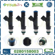 4pcs Fuel injector 0280158003 for the Ford F-150 XL XLT Lariat FX4 5.4L V8 0280158075  FJ953 3L3Z9F5