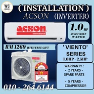 [INSTALLATION] ACSON INVERTER WALL MOUNTED | ACSON INVERTER ( 3 STAR ) 1.0HP - 2.5HP GAS R32