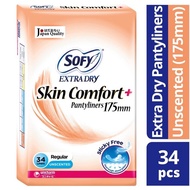 SOFY SKIN COMFORT EXTRA DRY PANTYLINER 175MM 34S