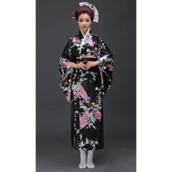 Women Woman Traditional Old Dress Uniform Costume Kimono Japanese
