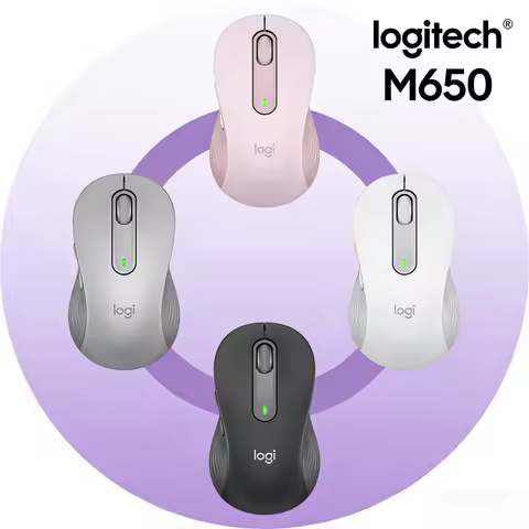 Logitech M650/M650L Wireless Mouse - Logi Bolt & Bluetooth Dual Connectivity, Smart Wheel, Silent Cl