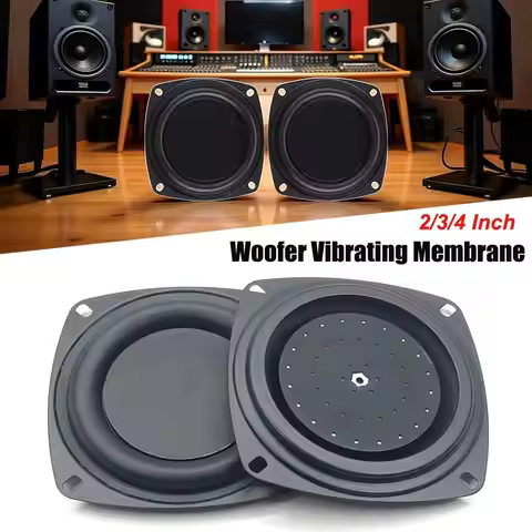 Diaphragm Vibration Plate Universal Woofer Radiator 2/3/4inch Black Bass Passive Speaker Bass Radiat