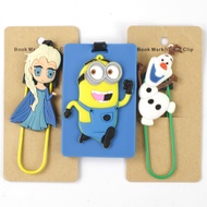 8-12cm Anime Disney Frozen Elsa Anna Minions Bookmarks for Kids Book Mark Paper Clips for School Teacher Office Supply Student Stationery Gift