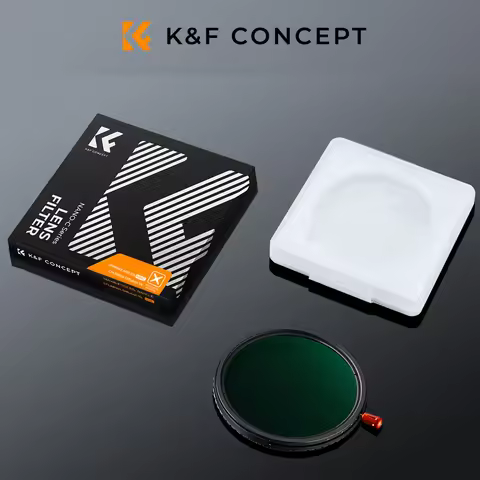 K&F CONCEPT Nano-C Variable ND2-32 Polarizer Black Mist 1/4 3-in-1 Multifunctional Filter 37/43/46/4
