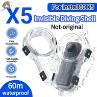 60M Invisible Dive Case For Insta360 X5 Waterproof Case Camera Dive Shell Accessories
